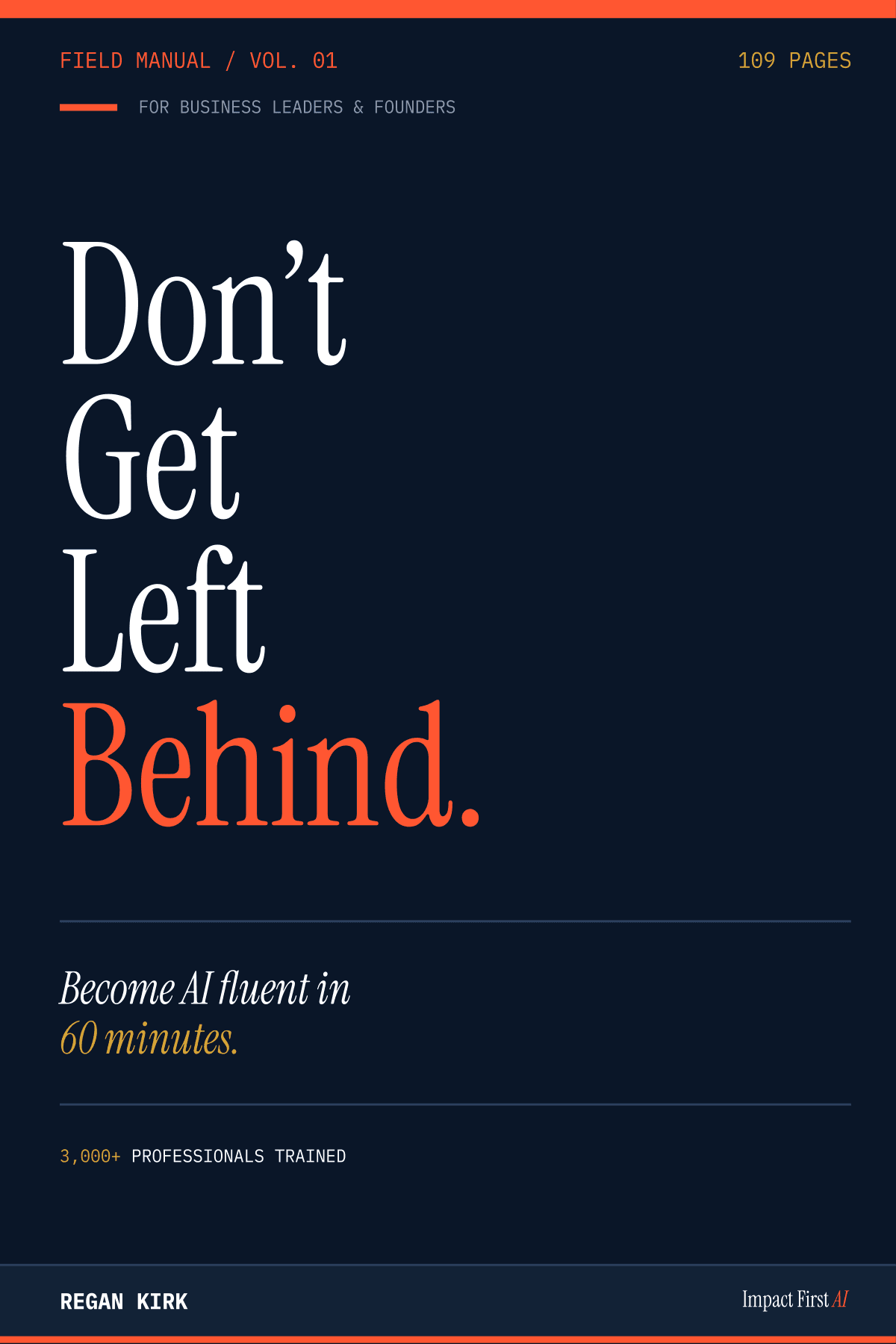 Don't Get Left Behind — book cover